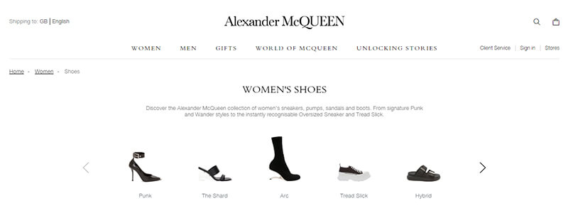 Manolo blahnik shoe brands Alexander mcqueen international shoe brands