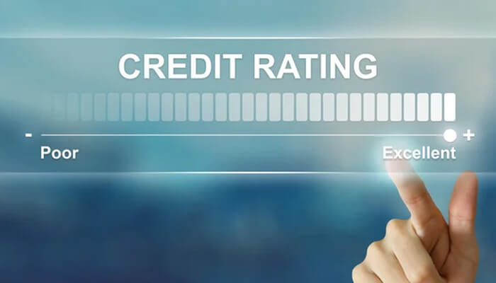 Credit rating An image showing a credit rating scale, with a hand pointing to the'Excellent' end, symbolizing the importance of credit rating for financial health.