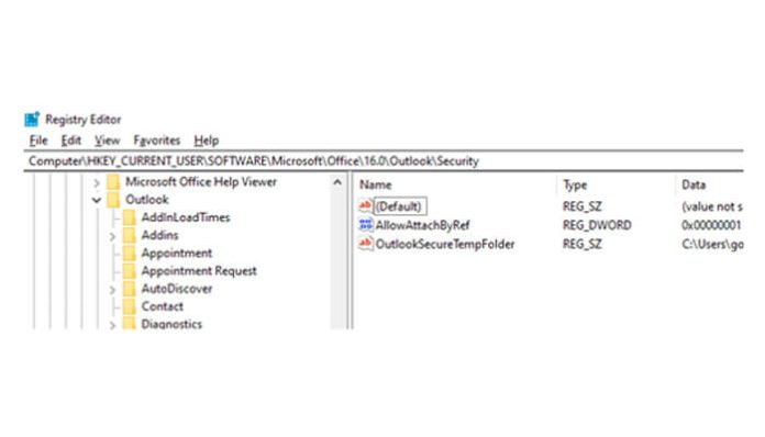 Error In Outlook when Forwarding Attached Files