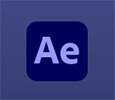 Adobe after effects Adobe after effects logo, a popular green screen video editor for professional video production.
