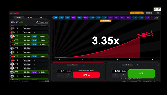 Aviator game - tycoonstory | tycoonstory media Aviator game interface showing active bets and the current multiplier of 3. 35x, with options to place bets and auto-bet, illustrating the game's dynamic betting system.