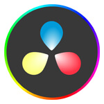 Davinci resolve Davinci resolve logo, a video editing software with robust green screen and color grading features.