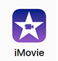 Imovie Imovie logo, providing simple green screen video editing features for beginners and casual users.