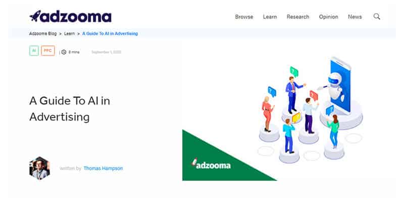 Adzooma - tycoonstory | tycoonstory media Adzooma ai advertising guide page illustrating marketing automation ai tools