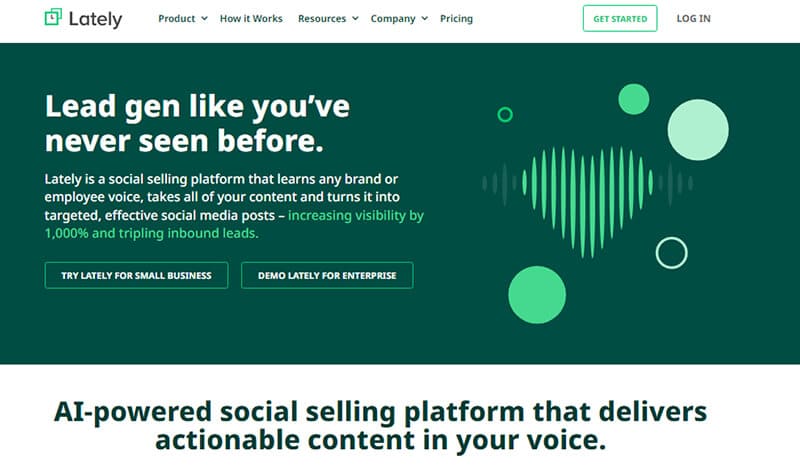 Lately - tycoonstory | tycoonstory media Lately ai website showcasing social selling and marketing automation ai tools