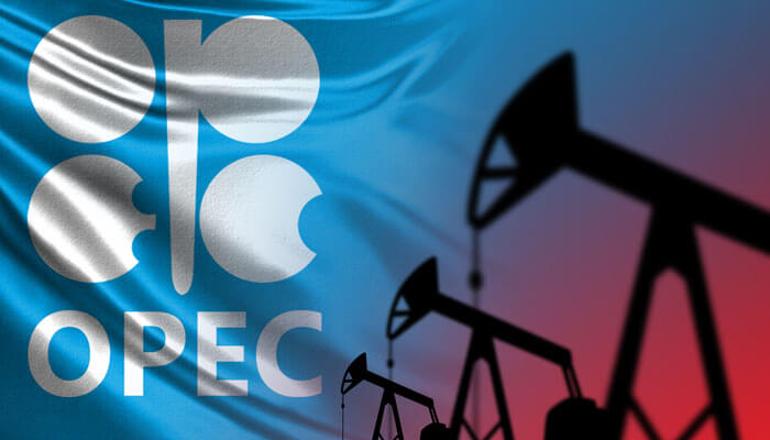 Opec - tycoonstory | tycoonstory media Opec logo over oil pump jacks highlighting global impact on oil prices