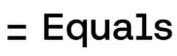 Sales analytics software Equals logo representing spreadsheet-style reporting tools used in sales analytics software.