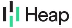 Sales analytics software Heap analytics logo used for customer behavior tracking in sales analytics software.
