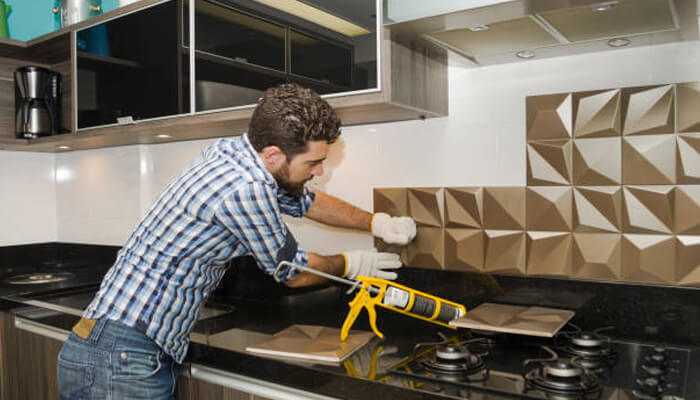 Kitchen renovation backsplash Add a backsplash