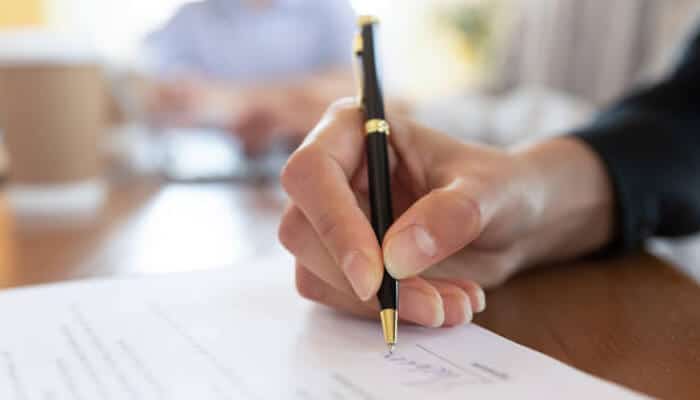 Complete the pre-license education - tycoonstory | tycoonstory media Signing documents to complete the process of obtaining a real estate license in texas, a key step for aspiring real estate professionals