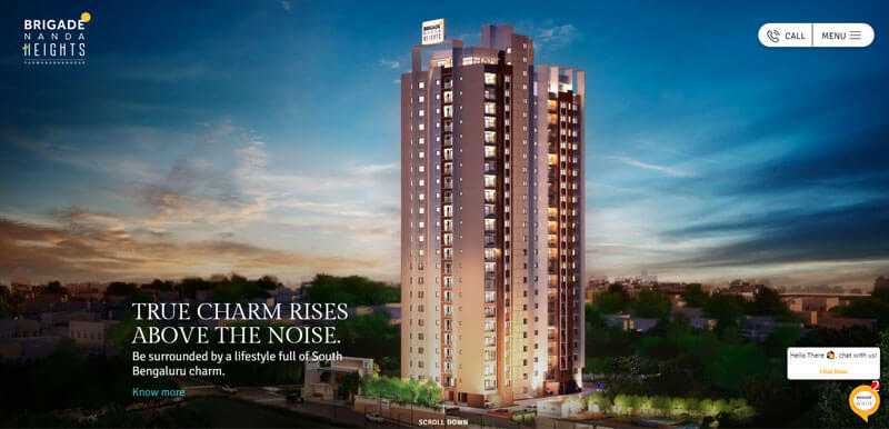 3bhk flats Brigade nanda heights 3bhk flats