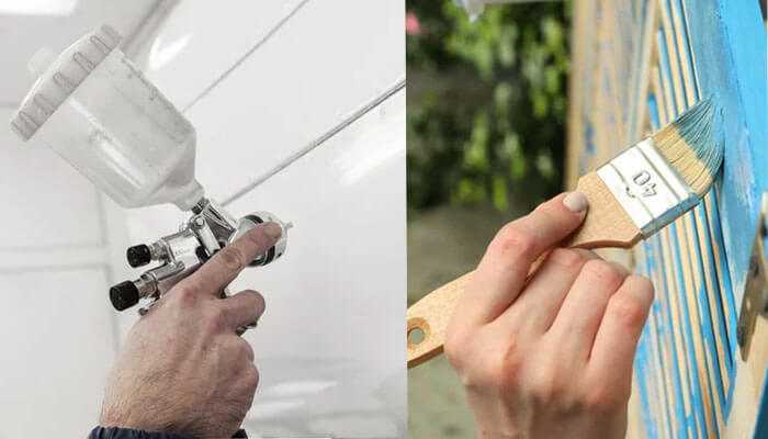 Spray Painting Vs. Brush Painting : Pros and Cons Spray Painting Vs. Brush Painting : Pros and Cons