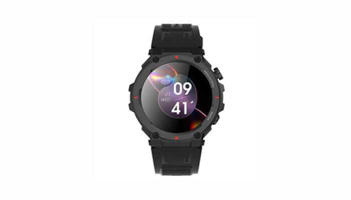 Black smart watch with a round face, featuring a modern design and clear display, suitable for professionals seeking style and functionality. Smart watches for the suave professional