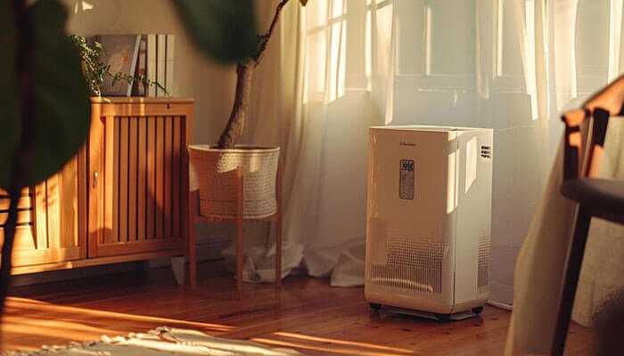 Quick and effective heating - tycoonstory | tycoonstory media Natural gas heater in a cozy, sunlit room, providing efficient home heating. Natural gas heaters offer eco-friendly and comfortable warmth for the home.
