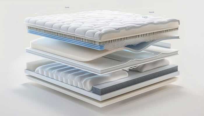 The mattress that will always hold up to the test of time - tycoonstory | tycoonstory media Vispring masterpiece mattresses layers including puffy top, foam, natural materials, pocket springs and base layer.