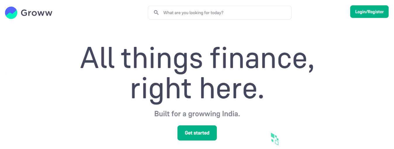 Groww - tycoonstory | tycoonstory media Groww homepage promoting financial services for investments and savings in india.