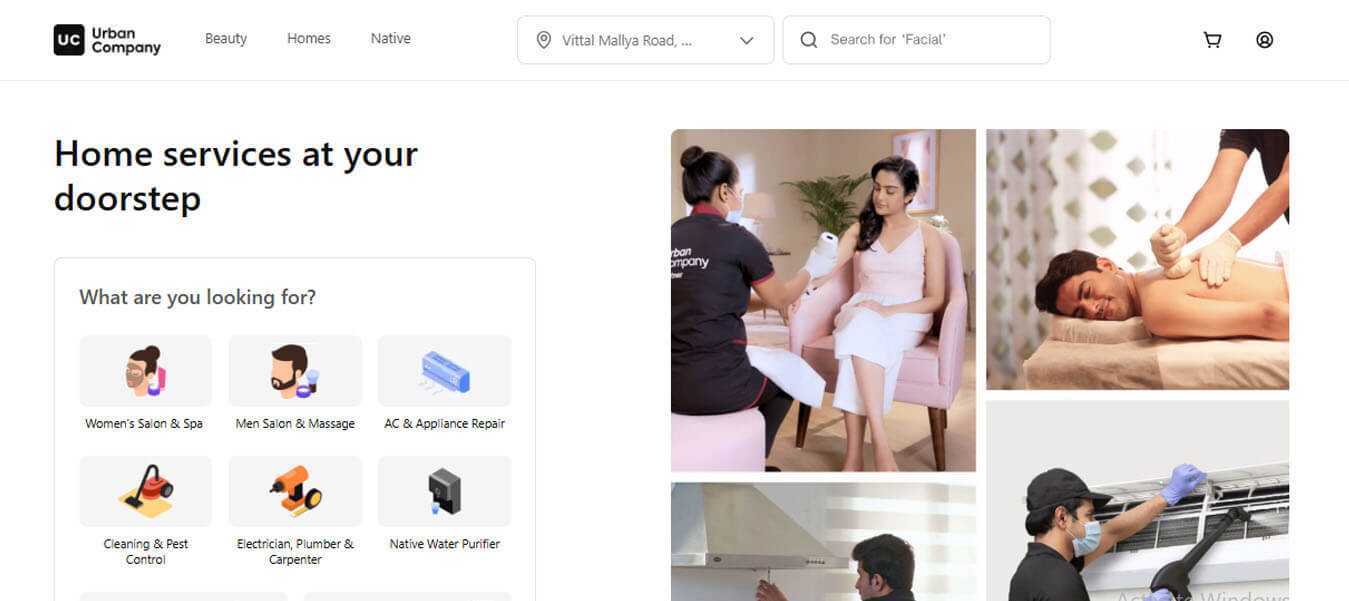 Urban company - tycoonstory | tycoonstory media Urban company providing home services such as salon, spa, appliance repair, and pest control at your doorstep.