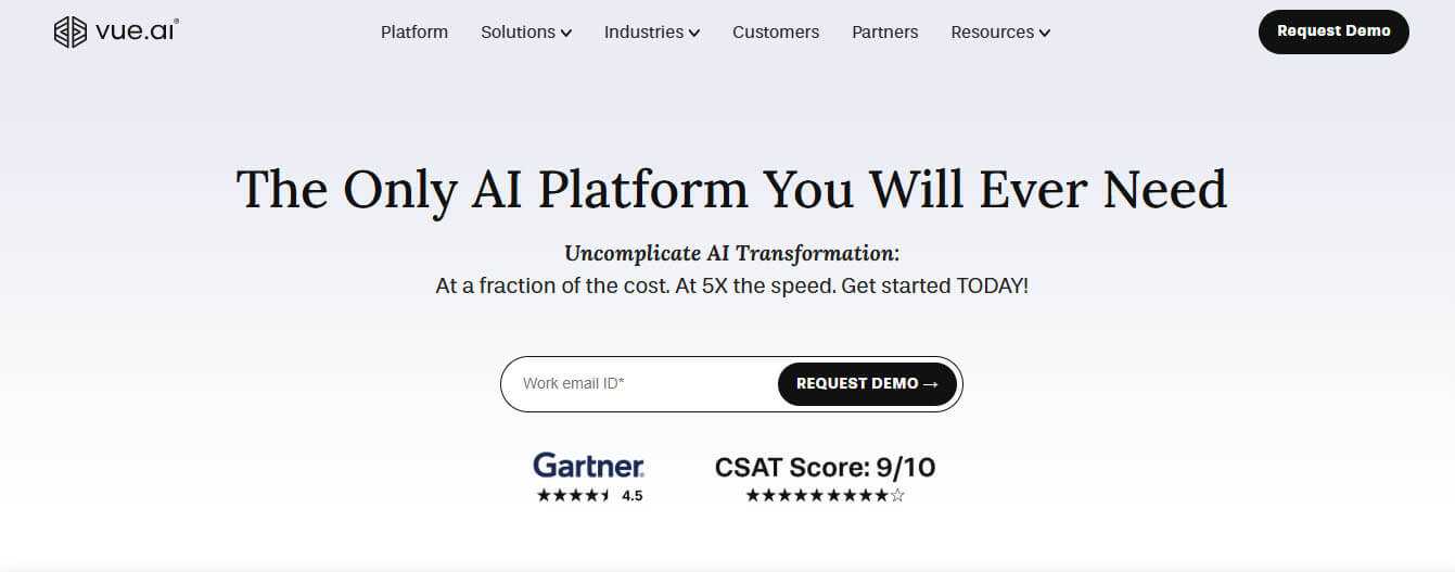Vue ai - tycoonstory | tycoonstory media Vue. Ai platform driving ai transformation in businesses through gartner-rated and cost-efficient solutions.