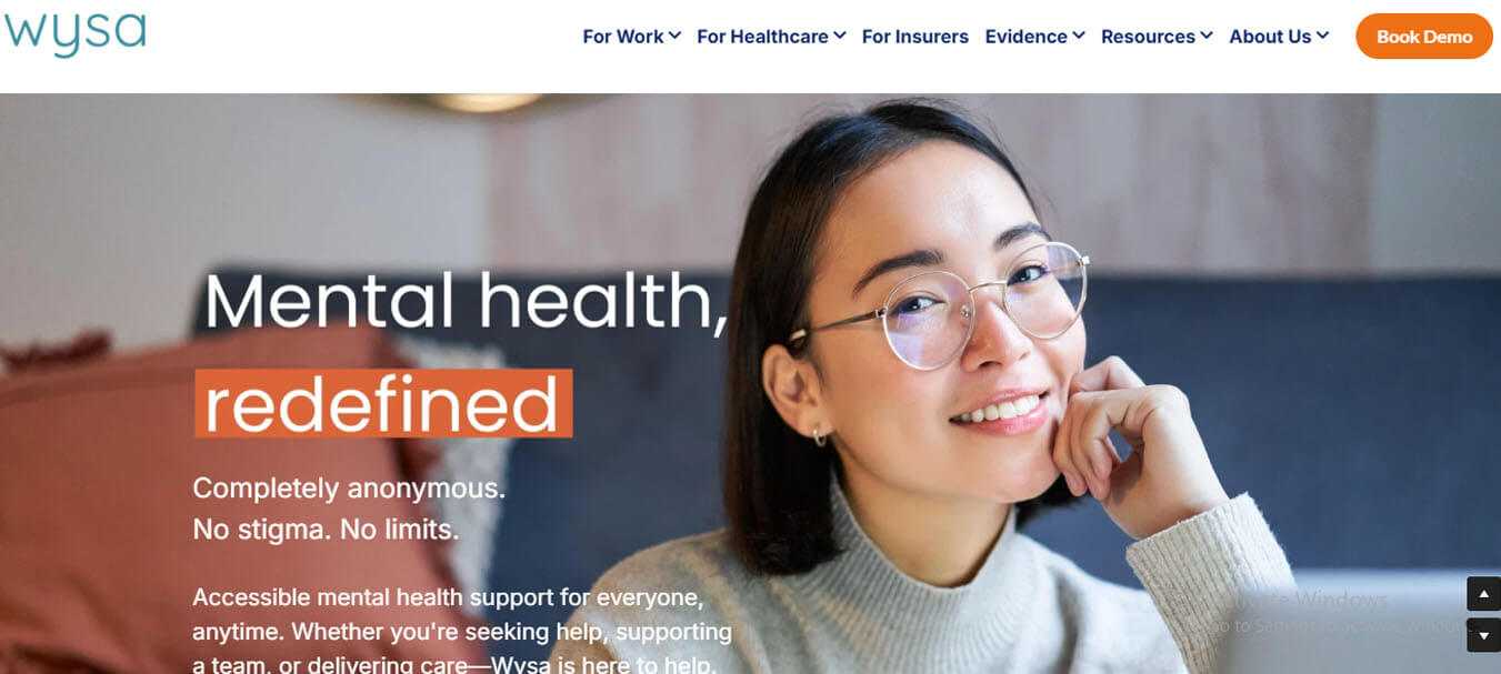 Wysa - tycoonstory | tycoonstory media The wysa homepage for mental health support that is anonymous and free from stigma.