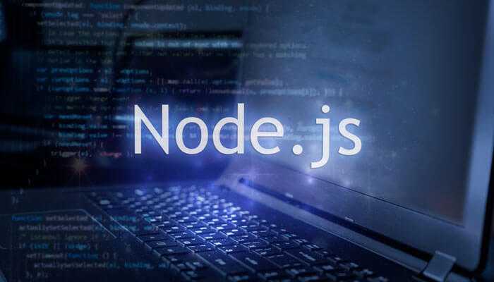 A guide to finding top talent and managing high performance apps - tycoonstory | tycoonstory media Node. Js text over a laptop with code representing to hire node. Js developers