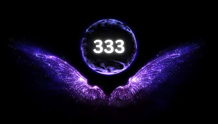What 333 does it mean in love - tycoonstory | tycoonstory media Glowing wings and the number 333, symbolizing the angelic guidance and spiritual significance of the 333 angel number meaning.