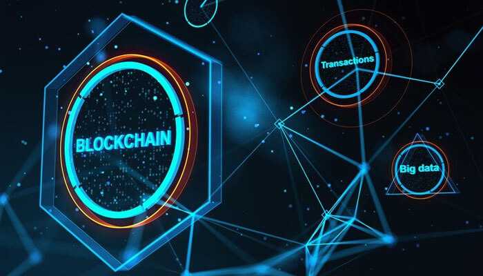 Blockchain technology - tycoonstory | tycoonstory media Digital representation of blockchain technology highlighting connections to transactions, big data, and preventing digital payment fraud