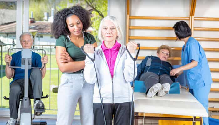 How rehab helps you - tycoonstory | tycoonstory media Court-ordered rehab program showing supervised physical therapy and recovery exercises.