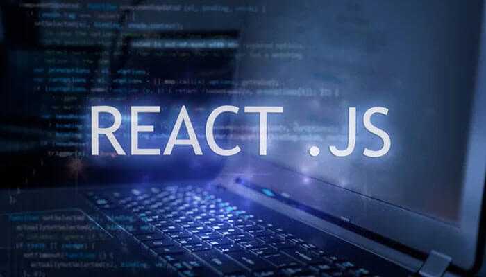 Optimizing code for speed and efficiency - tycoonstory | tycoonstory media Laptop screen displaying react js text and code background, highlighting the demand for hiring reactjs developers for front-end development.