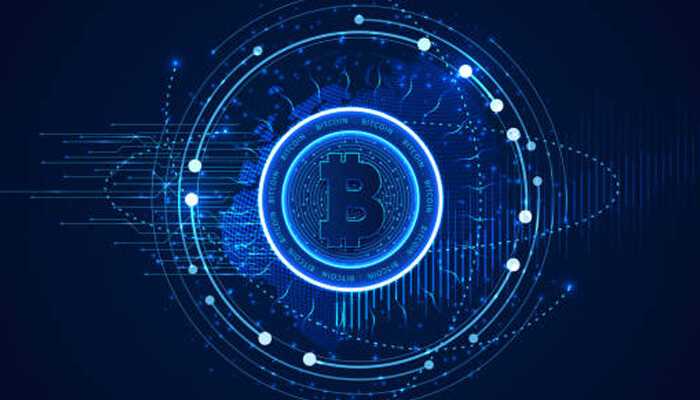 Cryptocurrency and blockchain technology - tycoonstory | tycoonstory media Digital representation of bitcoin with futuristic blockchain elements, symbolizing advanced financial engineering techniques in cryptocurrency and fintech innovations.