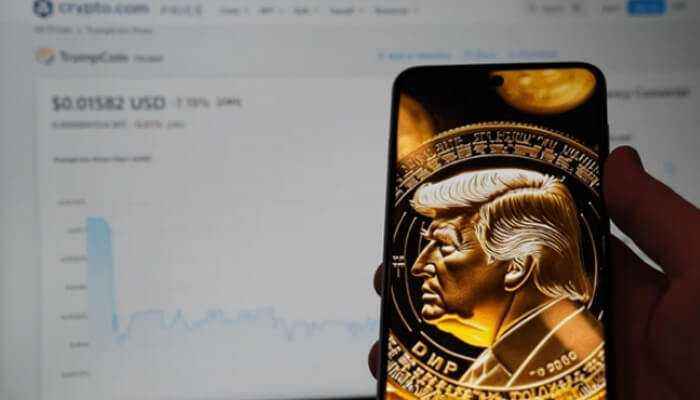 The most pro-crypto president in history - tycoonstory | tycoonstory media $trump coin – digital representation of trump coin displayed on a smartphone with cryptocurrency market data in the background.