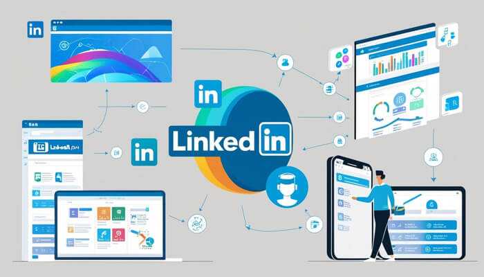 Technical overview of linkedin api access - tycoonstory | tycoonstory media An illustration of linkedin's user interface and features, demonstrating LinkedIn API integration for seamless connectivity across multiple devices and platforms.