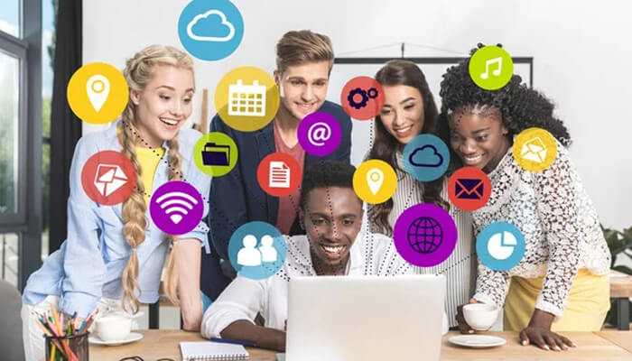 The role of social media in amplifying inclusive conversations - tycoonstory | tycoonstory media Inclusive conversations in media with diverse individuals engaging with digital content