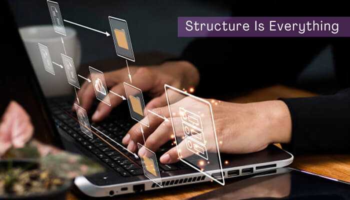 Structure | tycoonstory media Creative presentation showcasing the importance of structure in creating impactful slides.