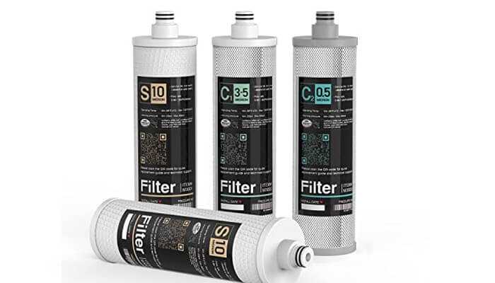Affordable long-lasting servicewith | tycoonstory media A complete set of frizzlife replacement filters including sediment and carbon block cartridges, designed for long-lasting water filtration performance.
