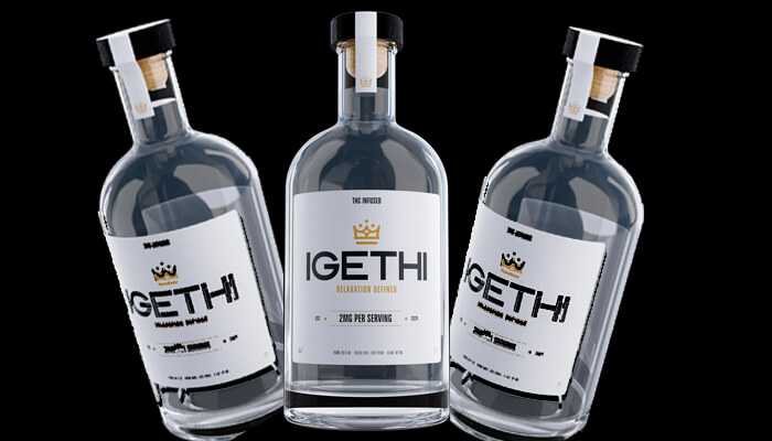 When to sip | tycoonstory media Three sleek bottles of igethi thc beverages showcasing premium cannabis-infused drink packaging.