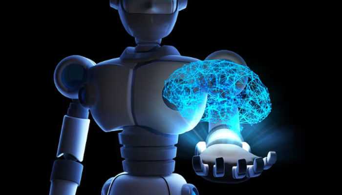 Context awareness and memory - tycoonstory | tycoonstory media Illustration highlighting the intelligence gap in the differences between ai agents and chatbots, with a robot holding a glowing digital brain.