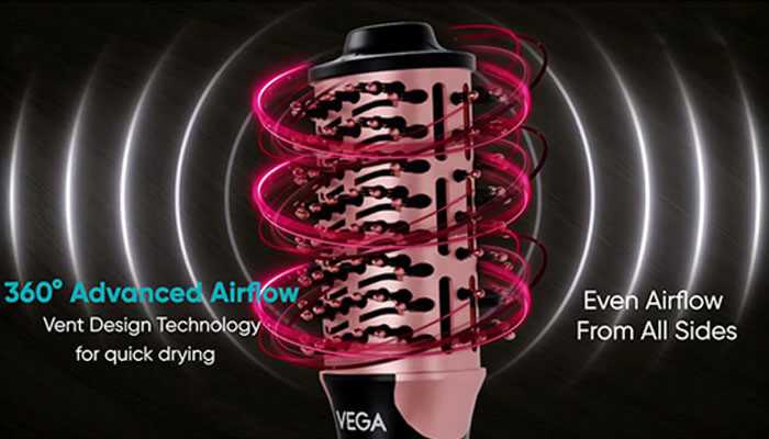 Why choose a hair dryer brush for volume - tycoonstory | tycoonstory media 360° advanced airflow technology of the hair dryer brush, providing even airflow for quick and efficient drying.