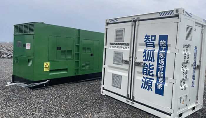 Why choose foxtheon as your hybrid power partner 1 | tycoonstory media Hybrid power systems featuring modular green and white energy storage units, designed for sustainable off-grid and industrial power solutions.
