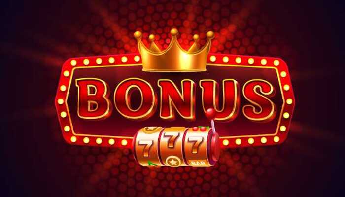 Online roulette Bonus sign with slot machine reels and 777 symbols, representing online roulette bonuses
