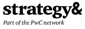 10 | tycoonstory media Business consulting firms division strategy& (part of the pwc network) logo in black typography.
