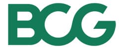 B | tycoonstory media Business consulting firms leader bcg (boston consulting group) logo displayed in green typography on a white background.