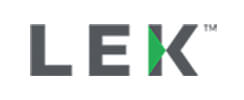 E | tycoonstory media Business consulting firms advisory company l. E. K. Consulting logo with gray lettering and green accent mark.