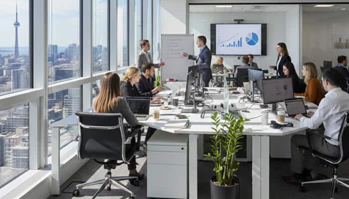 Progressive brackets and everyday strategies | tycoonstory media Professional office meeting with team reviewing financial charts, representing strategic accounting services by faris cpa.