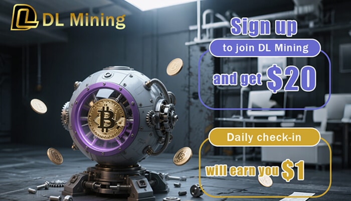 Return on investment | tycoonstory media Start your crypto wealth journey with dl mining promotional image featuring a futuristic bitcoin sphere. The text encourages users to sign up and get , plus earn alt=