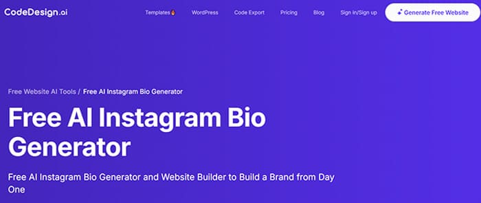 Codedesign. Ai instagram bio generator | tycoonstory media Codedesign. Ai instagram bio generator