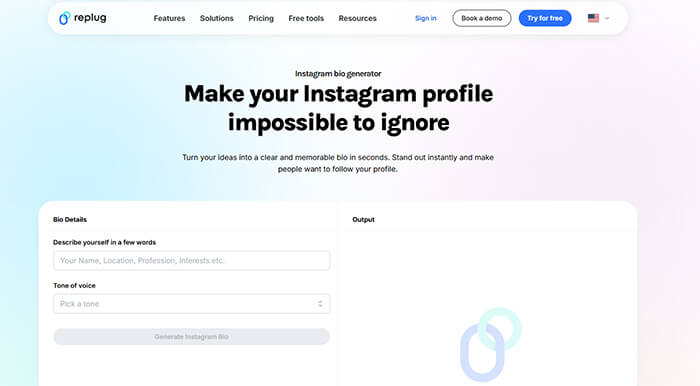 Replug instagram bio generator | tycoonstory media Replug instagram bio generator