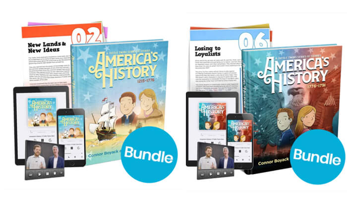 A closer look at the tuttle twins collection | tycoonstory media The tuttle twins book bundle, a creative educational series designed to make history interesting for kids, featuring engaging content on america's history with interactive media options.
