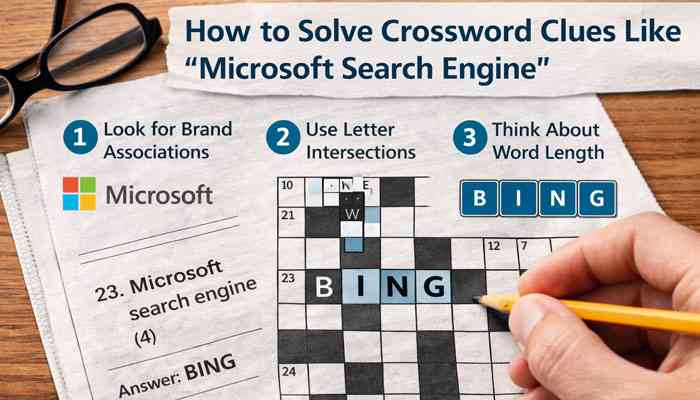 How to solve crossword clues like microsoft search engine | tycoonstory media How to solve microsoft search engine crossword clue bing answer in crossword puzzle