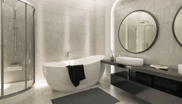 Make bathrooms feel more luxurious | tycoonstory media Blog home ideas thehometrotters modern bathroom design with minimalist style and luxury bathtub