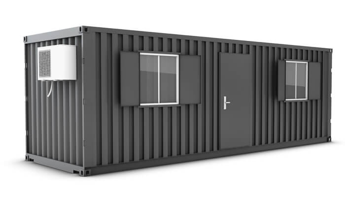 The architecture of deployable environments | tycoonstory media A modern container-based facility, designed to withstand harsh environments, showcasing the versatility of modern infrastructure solutions for remote locations and challenging conditions.
